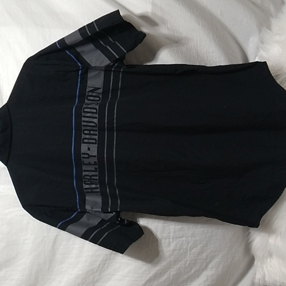 SALE! Harley Davidson Motorcycles Button Up Shirt Missing 1 button - Picture 6 of 7